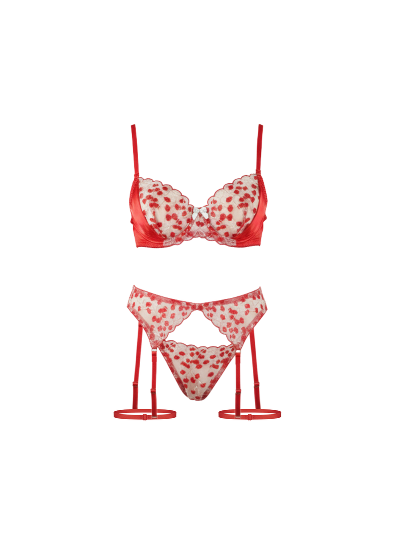 Cherry Lace lingerie set
