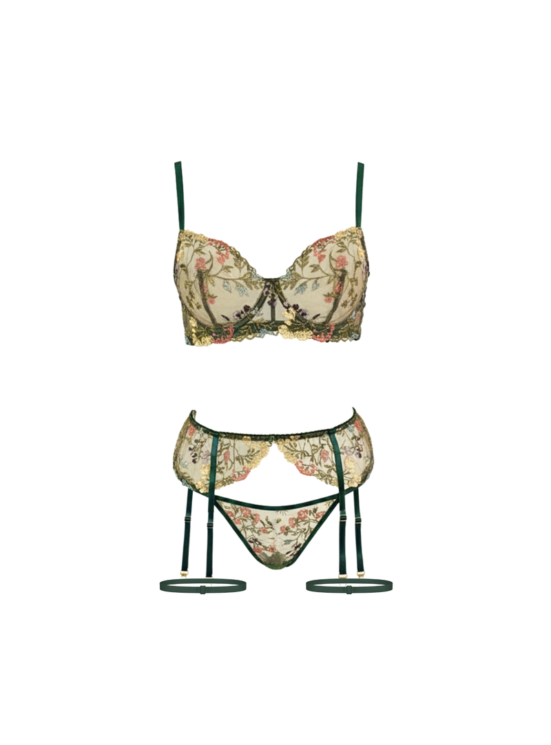 Emerald Meadow lingerie set