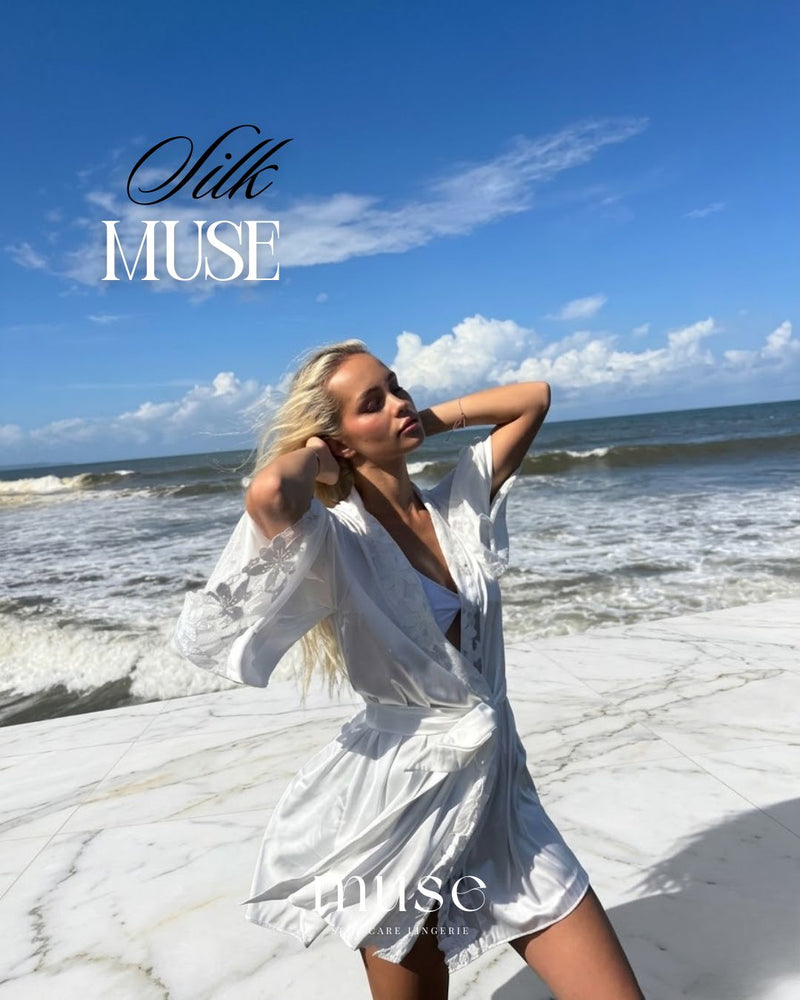 Silk Muse - saténový župan