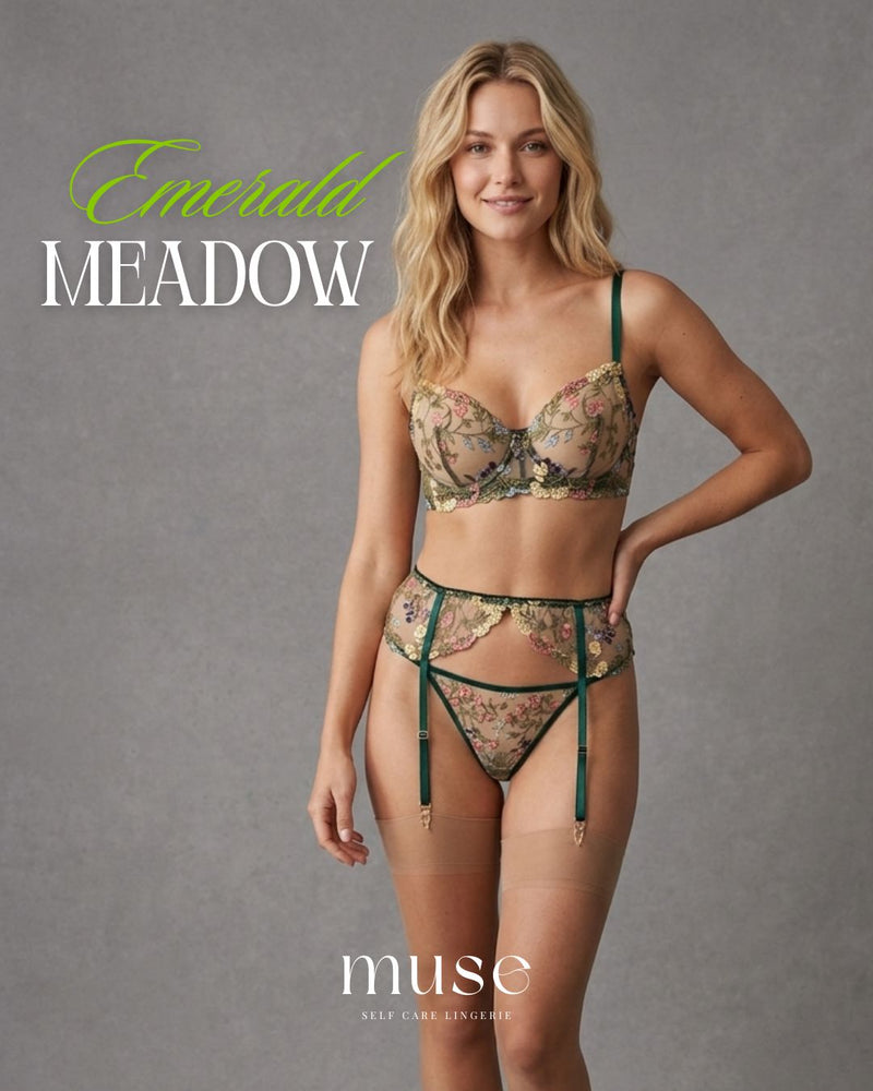Emerald Meadow lingerie set