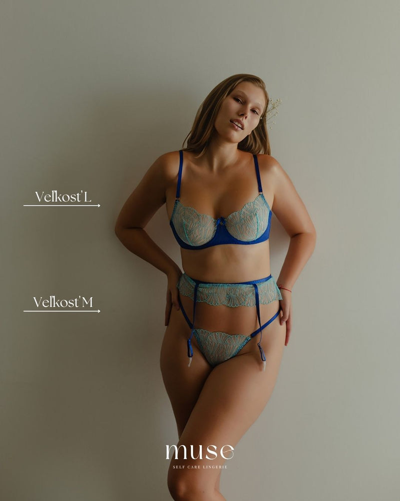 Teal Siren lingerie set
