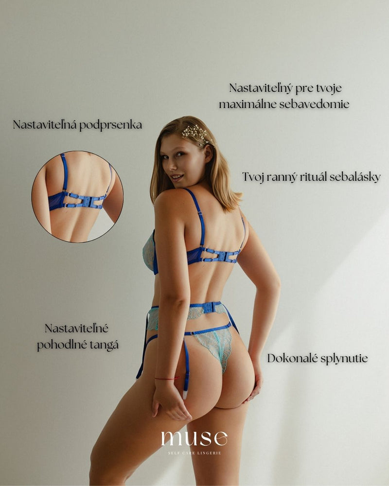Teal Siren lingerie set