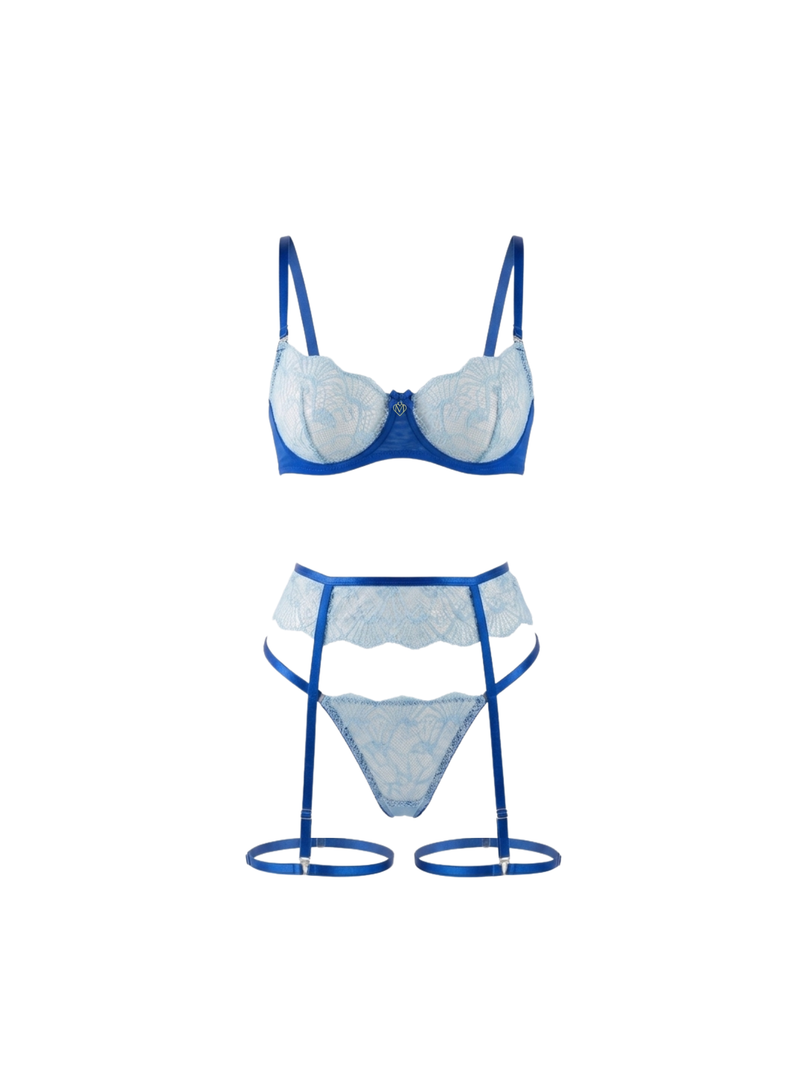 Teal Siren lingerie set