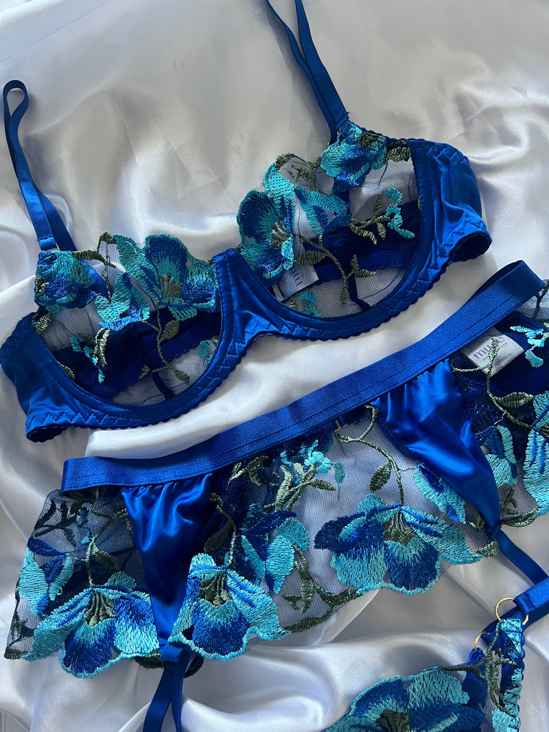 Azure Wave lingerie set