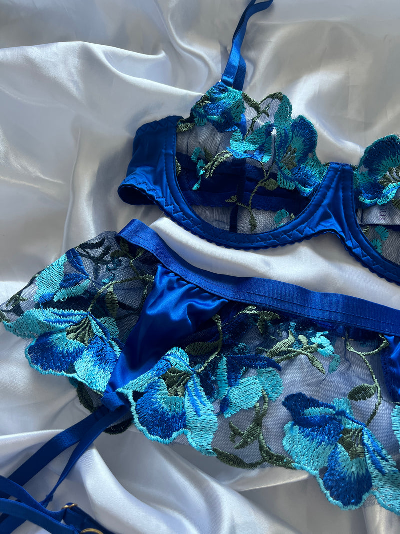 Azure Wave lingerie set