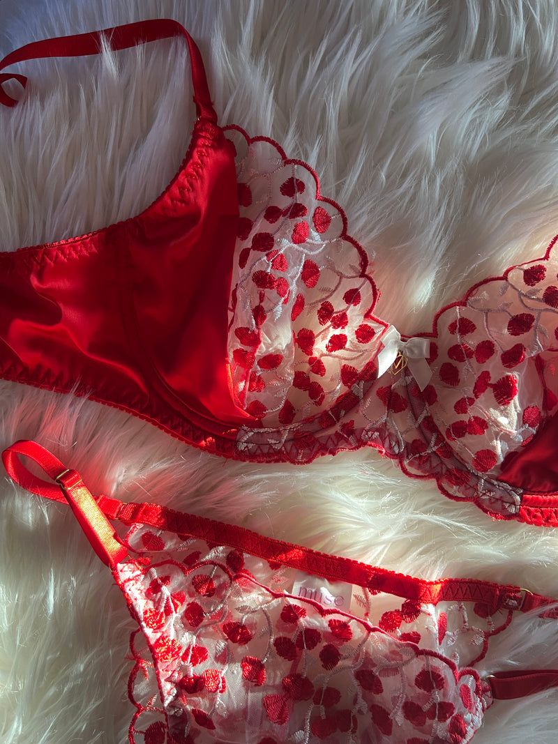 Cherry Lace lingerie set