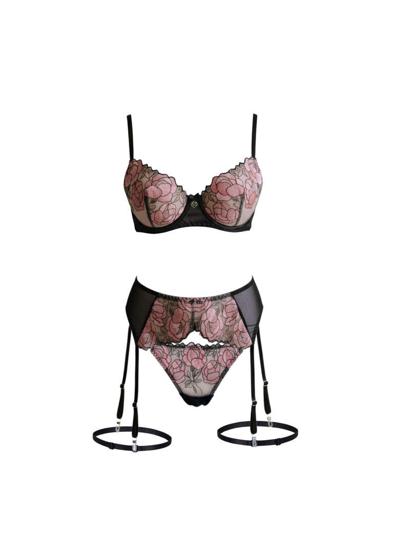 Rosé Reverie lingerie set