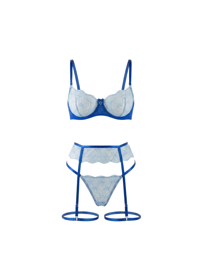 Teal Siren lingerie set